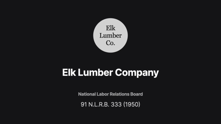 Elk Lumber Company
