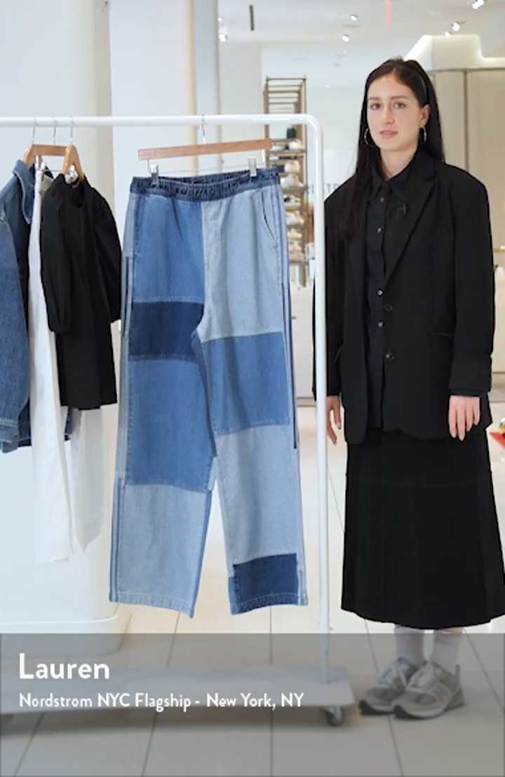 【Adidas】★KSENIASCHNAIDERxAdidas★ KSENIA PATCHWORK JEANS Adidas KSENIASCHNAIDER PATCHWORK STRAIGHT LEG JEANS – Active