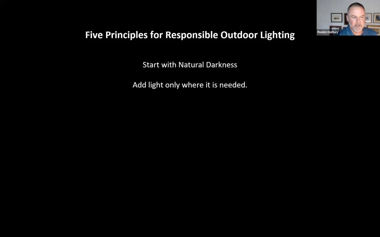 Five Principles for Responsible Outdoor Lighting
