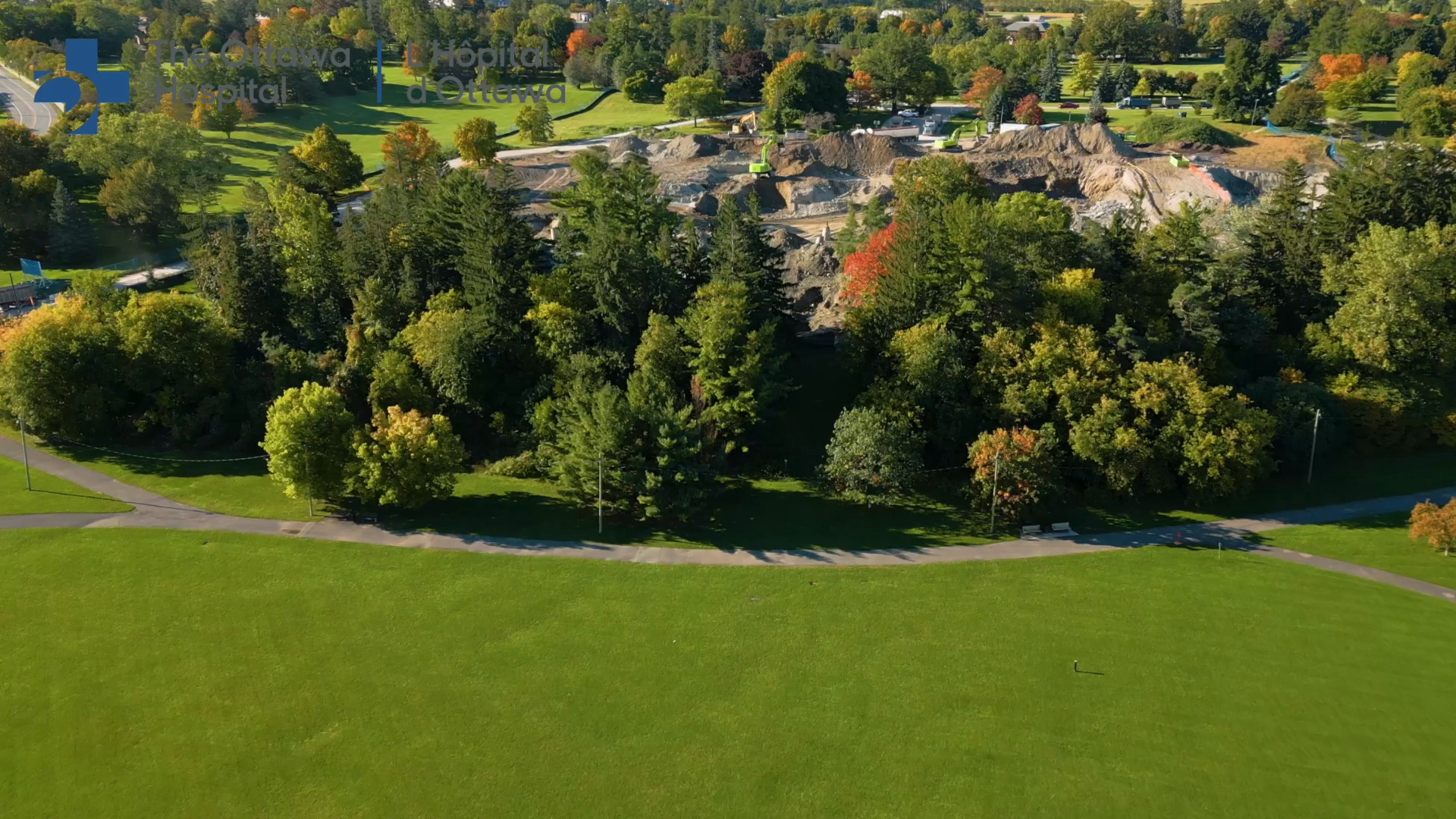 Aerial views of The Ottawa Hospital's new campus