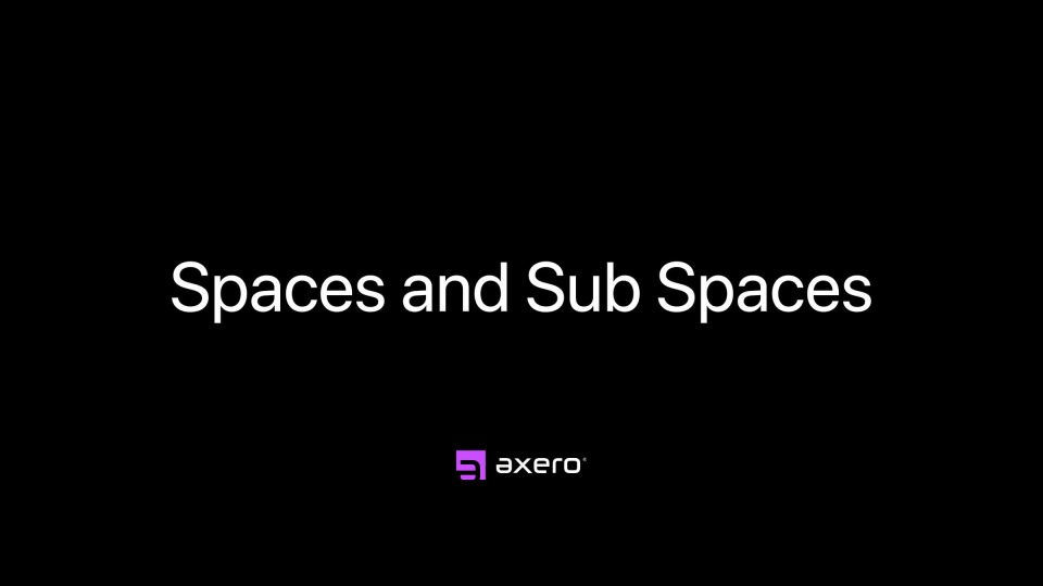 Spaces and Sub Spaces