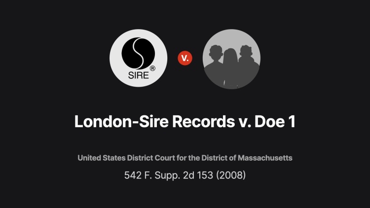 London-Sire Records, Inc. v. Doe 1
