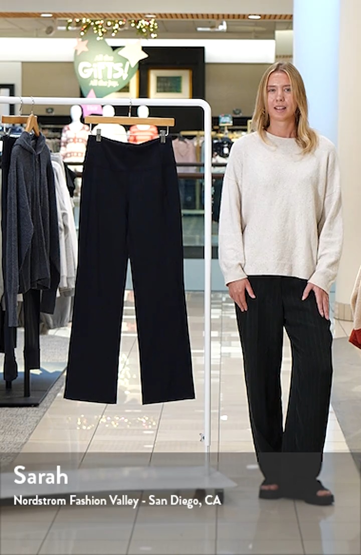 Zella Cozy Tech High Waist Straight Leg Pants | Nordstrom