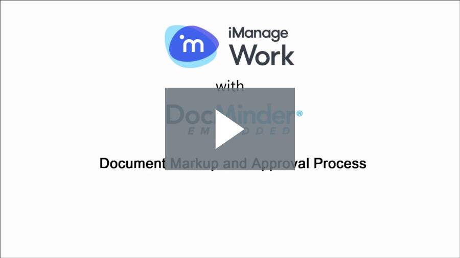 iManage Document Markup & Approval