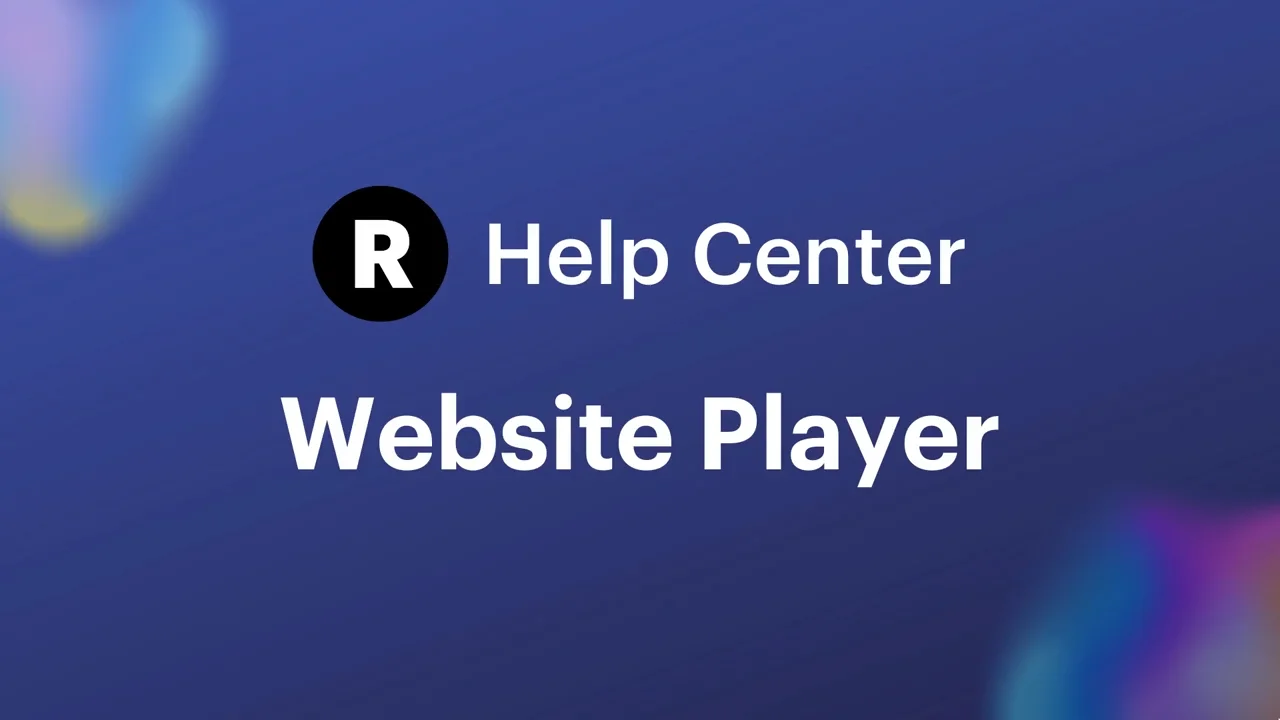 Website Player