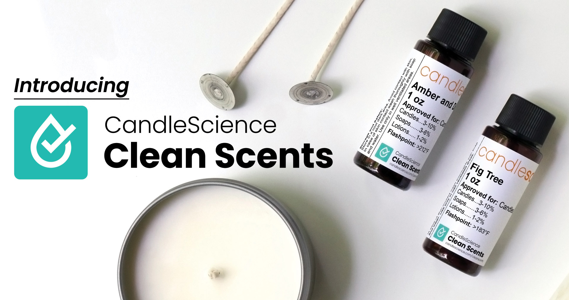 CandleScience White Tea Fragrance Oil 4 oz BottleScents for Candle & Soap Making