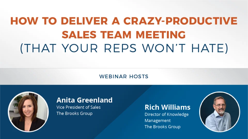 Deliver a Productive Sales Team Meeting That Your Reps Won't Hate