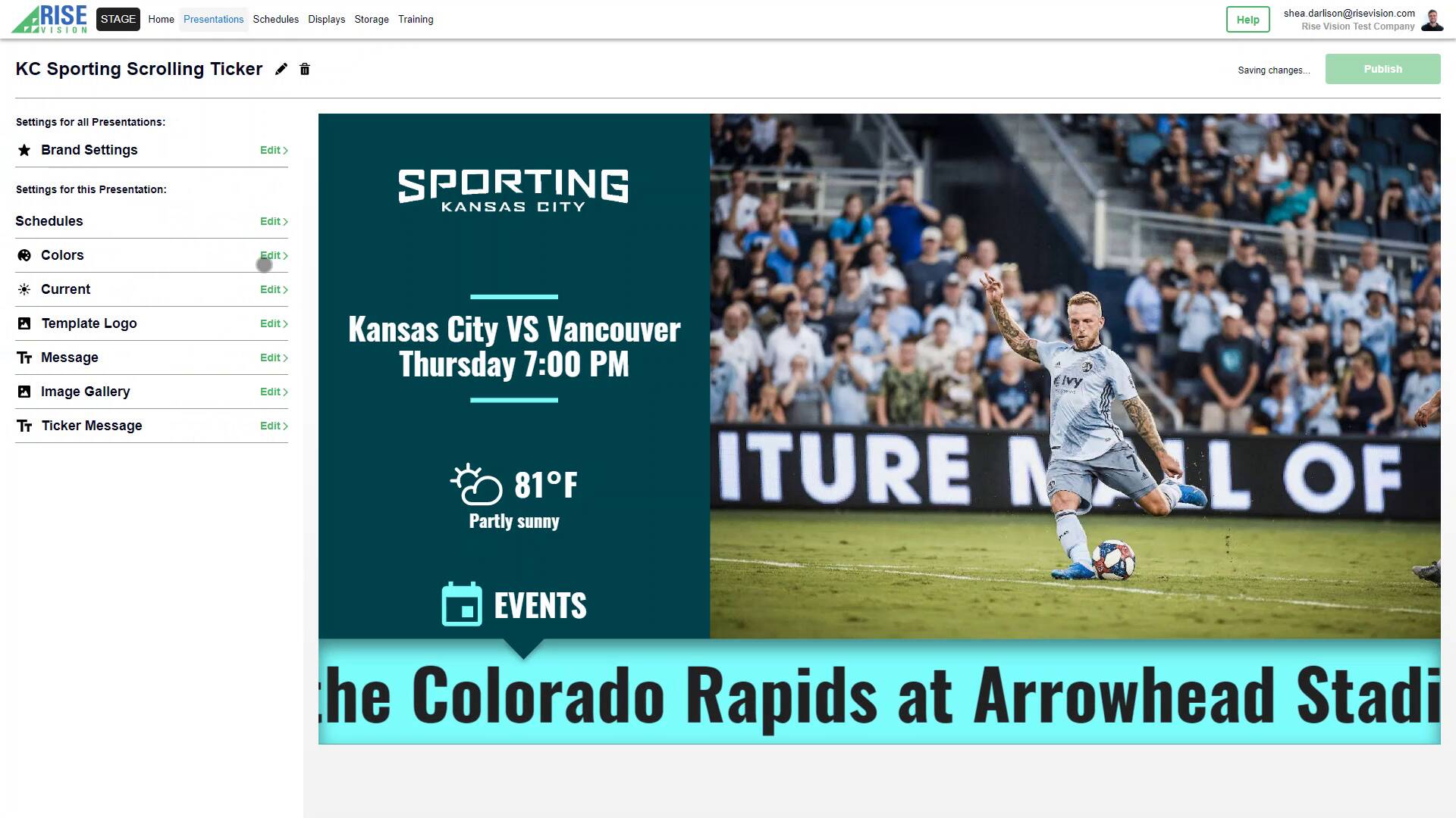 Override Brand Colors