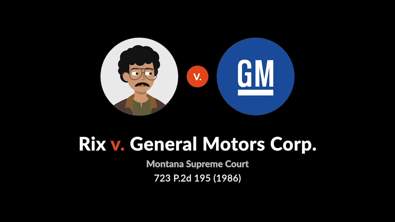 rix v. general motors corp rix v. general motors corp