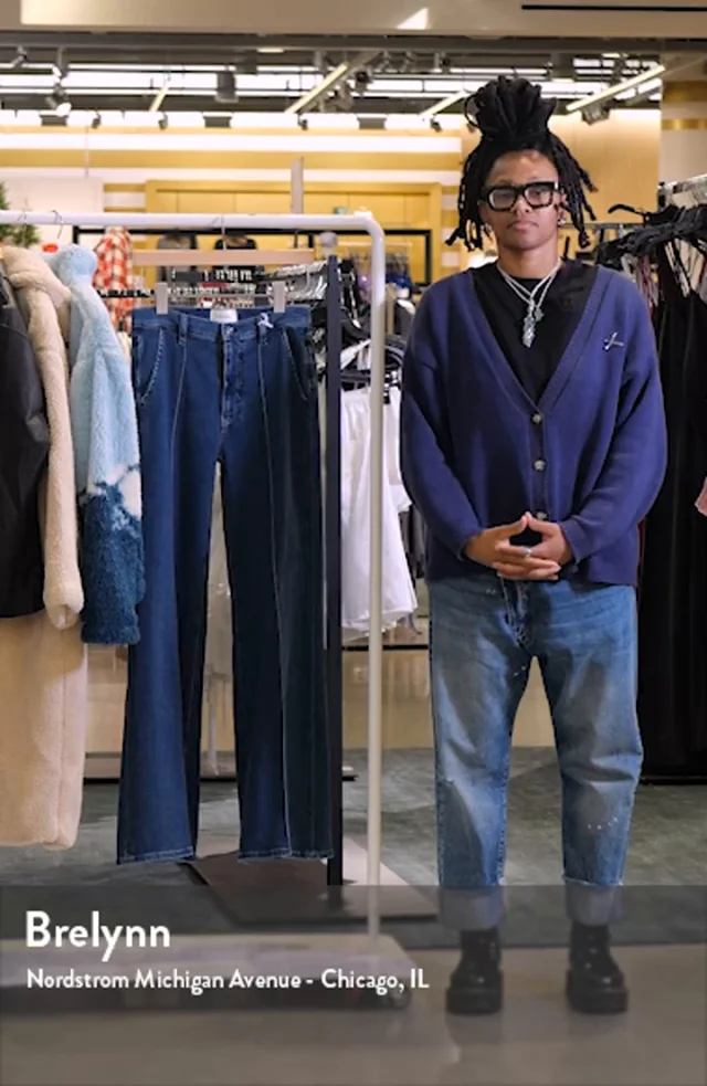 【HI FI FNK】Lyn Pintuck Wide Denim FRAME The Pintuck High Waist Wide Leg Jeans | Nordstrom