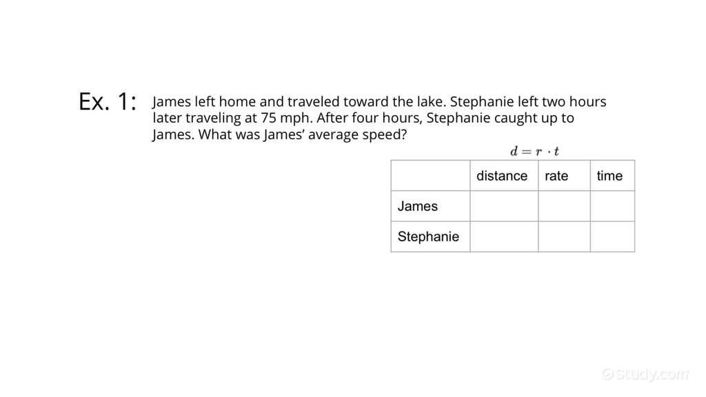 how-to-solve-a-two-step-word-problem-using-the-formula-d-rt-algebra