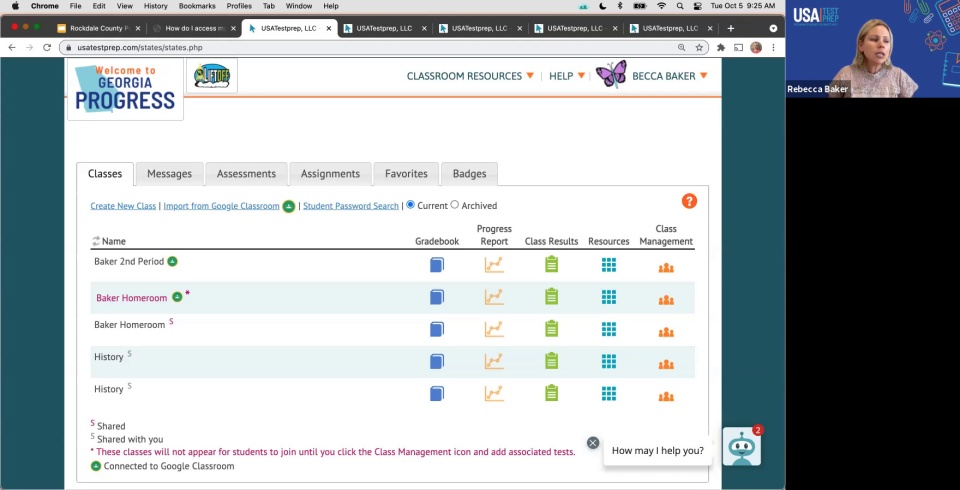 Screenshot from Progress Monitoring with USATestprep – Rockdale Session 2 video