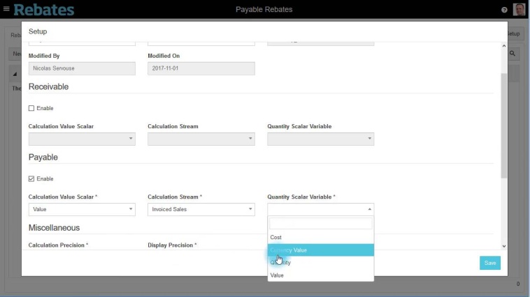 Rebates: Create a Rebates project