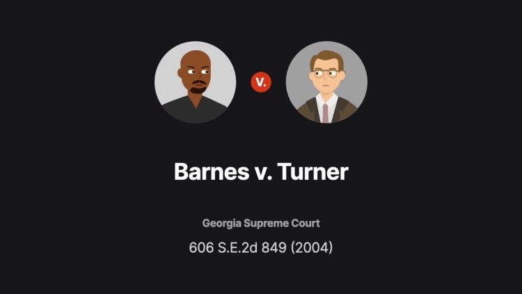 Barnes v. Turner