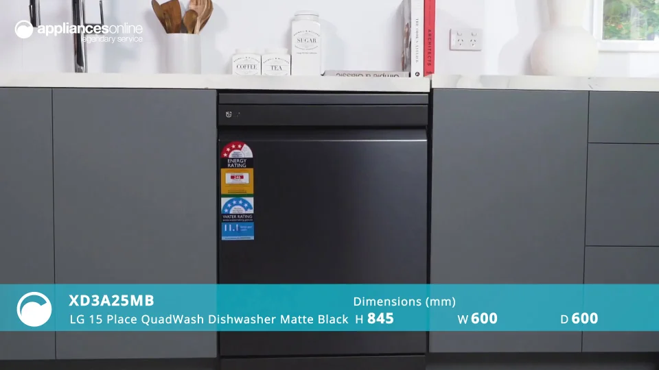 Lg store dishwasher xd3a25mb