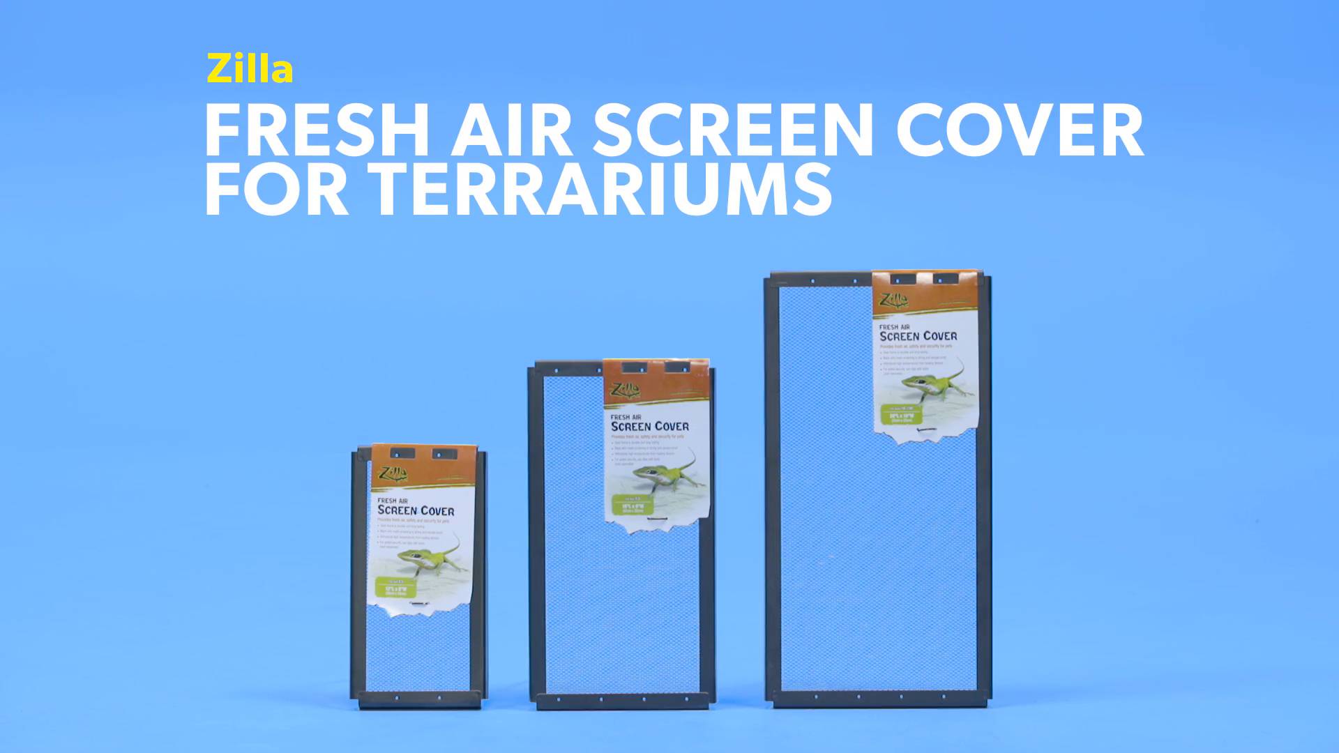 Zilla Reptile Terrarium Covers Fresh Air Screen 24X12-Inch 