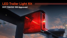 LEDTBL1653 - Under or Over 80-Inch Wide Trailer Combination Tail Light Kit - DOT FMVSS 108 - SAE AIS2T2 APC L