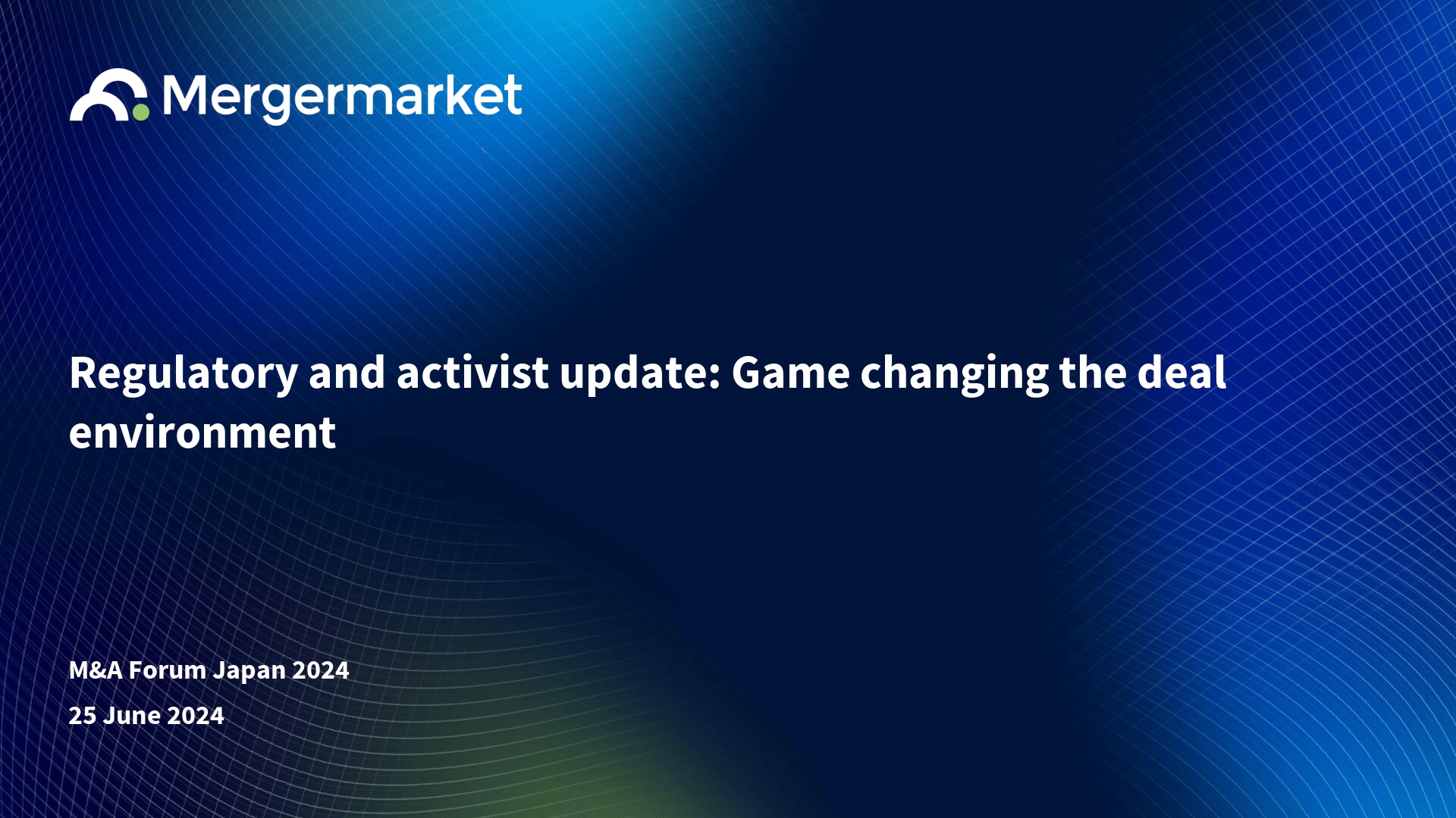 Agenda | Mergermarket M&A Forum Japan 2024