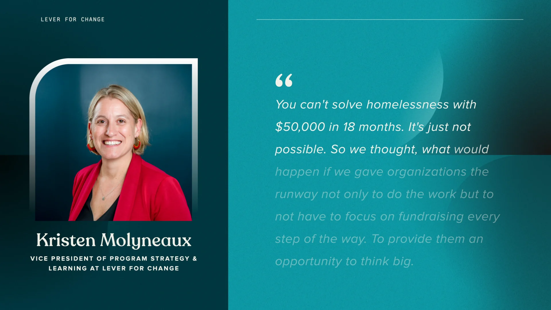 The Lever for Change origin story