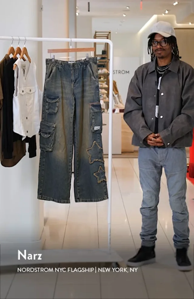 【YOURNUS】Black Star Balloon Cargo Denim YOURNUS】Black Star Balloon Cargo Denim