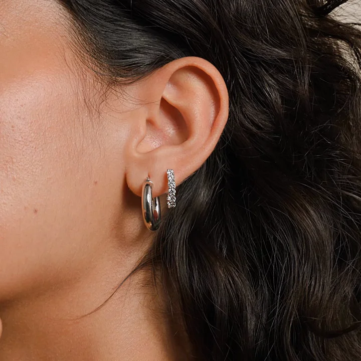 14K Yellow Gold 4mm Small Perfect Hoop Earrings