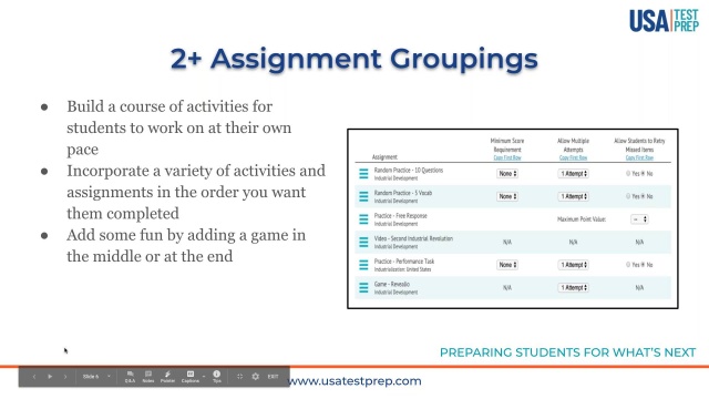 Screenshot from Summer Bridge Strategies video