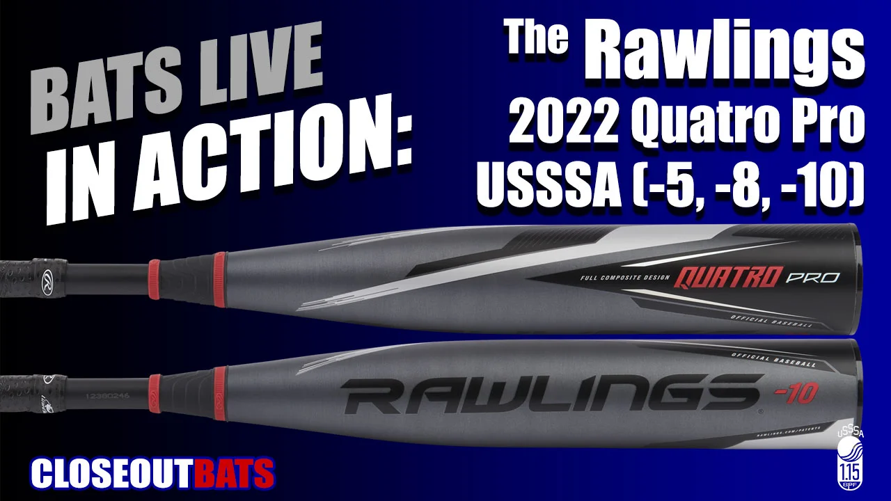 HITTING: Rawlings UT2Q10 Quatro Pro USSSA -5, -8, -10 (2022)