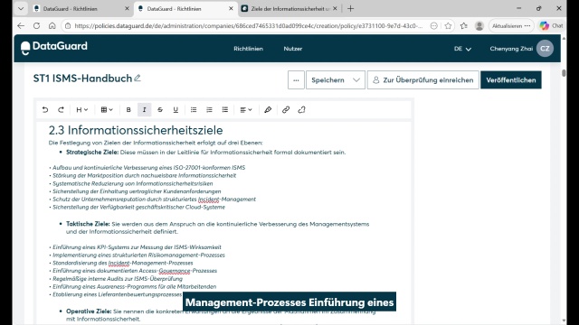 ISMS Build-up: ISMS-Ziele definieren & messbar machen