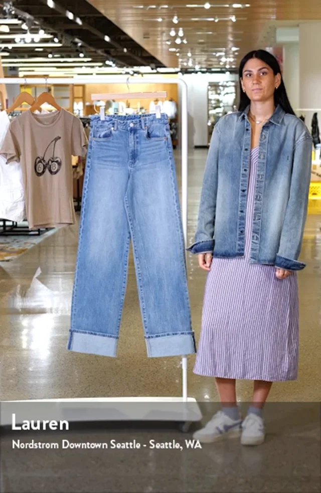 【HI FI FNK】Sandy Blue Denim BLANKNYC Franklin Rib Cage High Waist Straight Leg Jeans