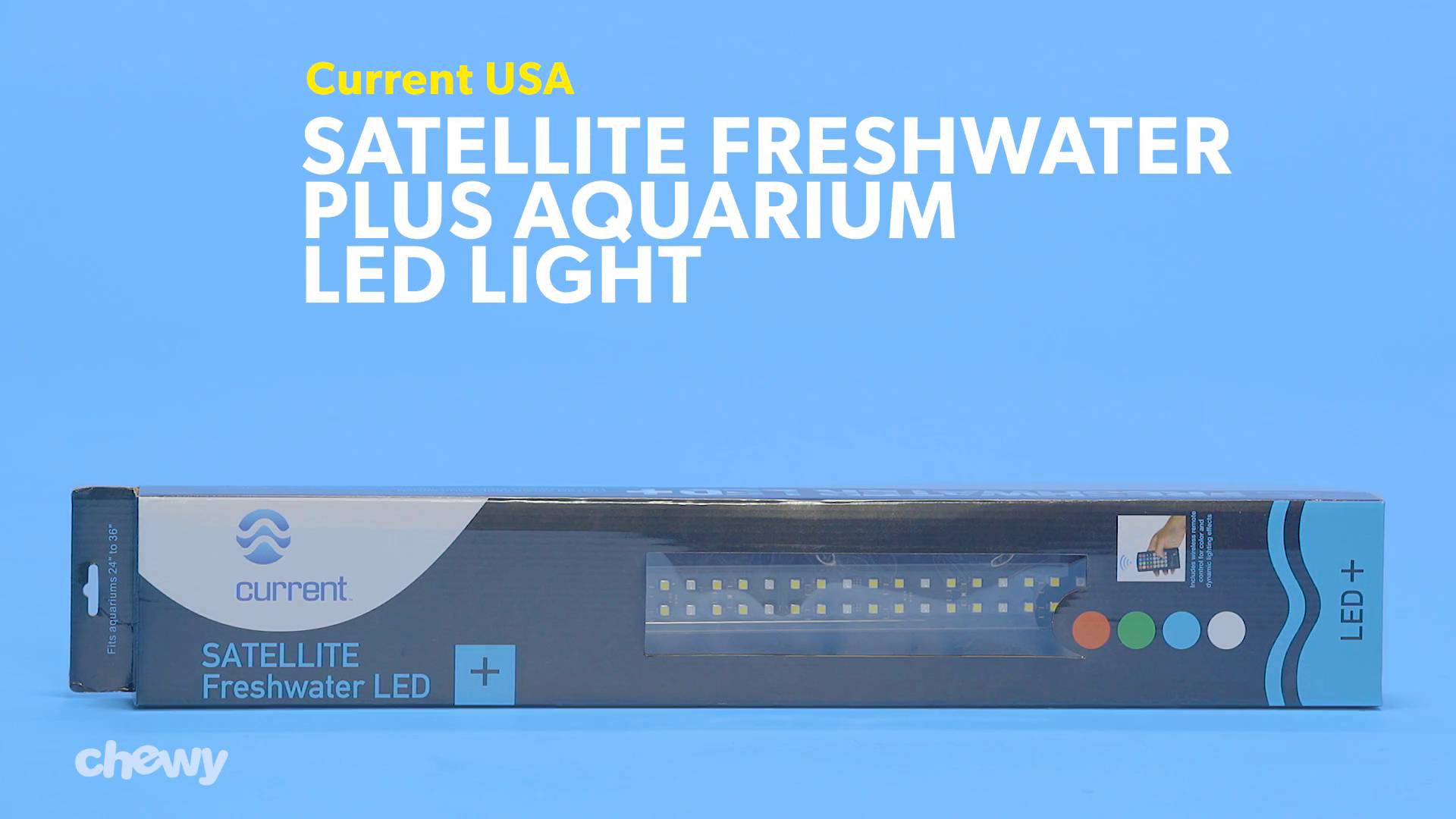 CURRENT USA Satellite Freshwater Plus Aquarium LED Light 18 24