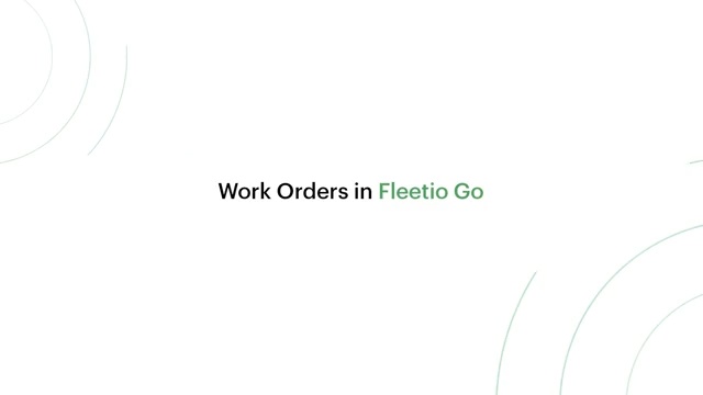Lesson 5: Work Orders