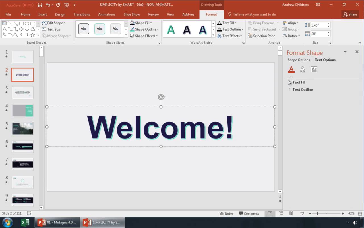 reflow text powerpoint