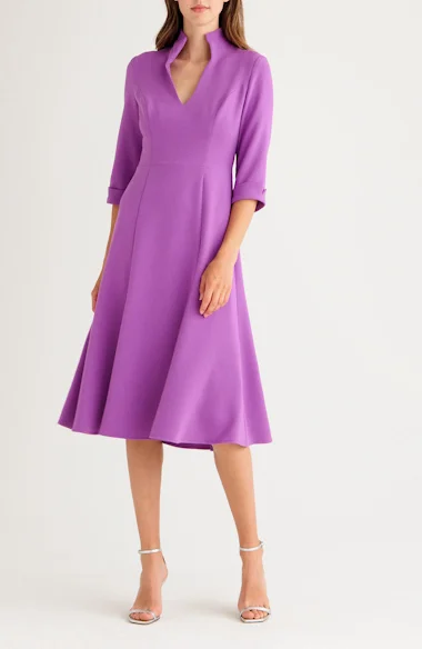 Black Halo Kensington Fit & Flare Midi Dress | Nordstrom