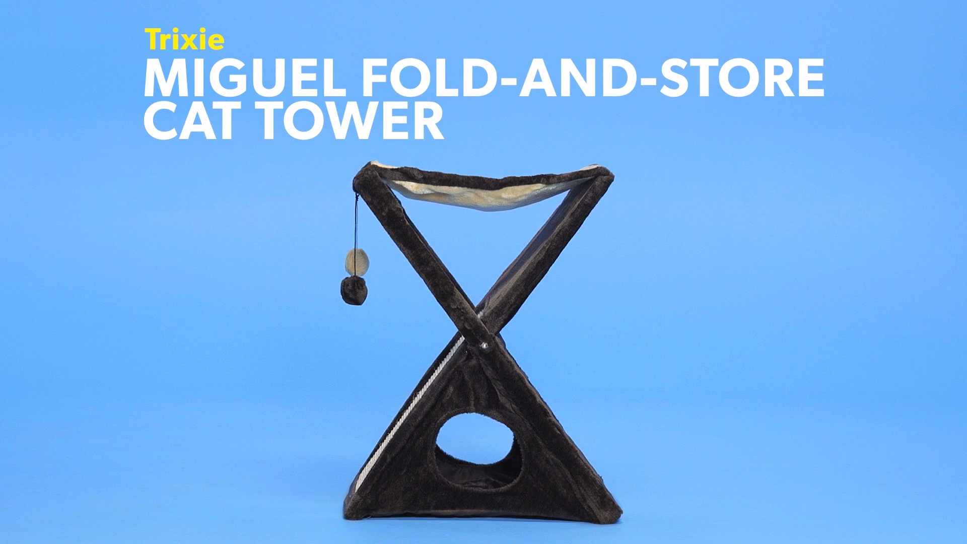 Fold and store outlet cat tower