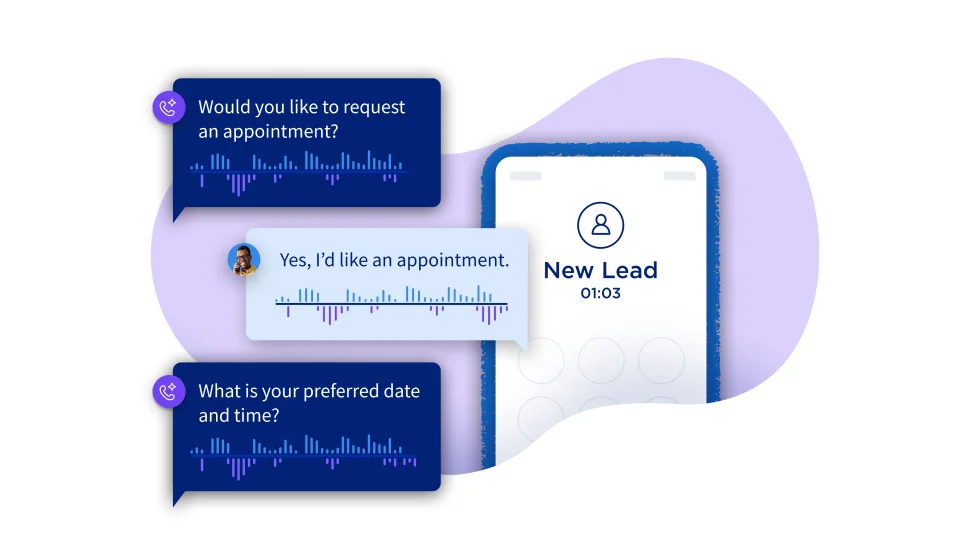 CallRail's Voice Assist handling a call after hours