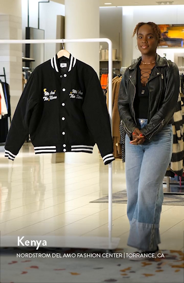 Obey Wizard Wool Blend Varsity Jacket | Nordstrom