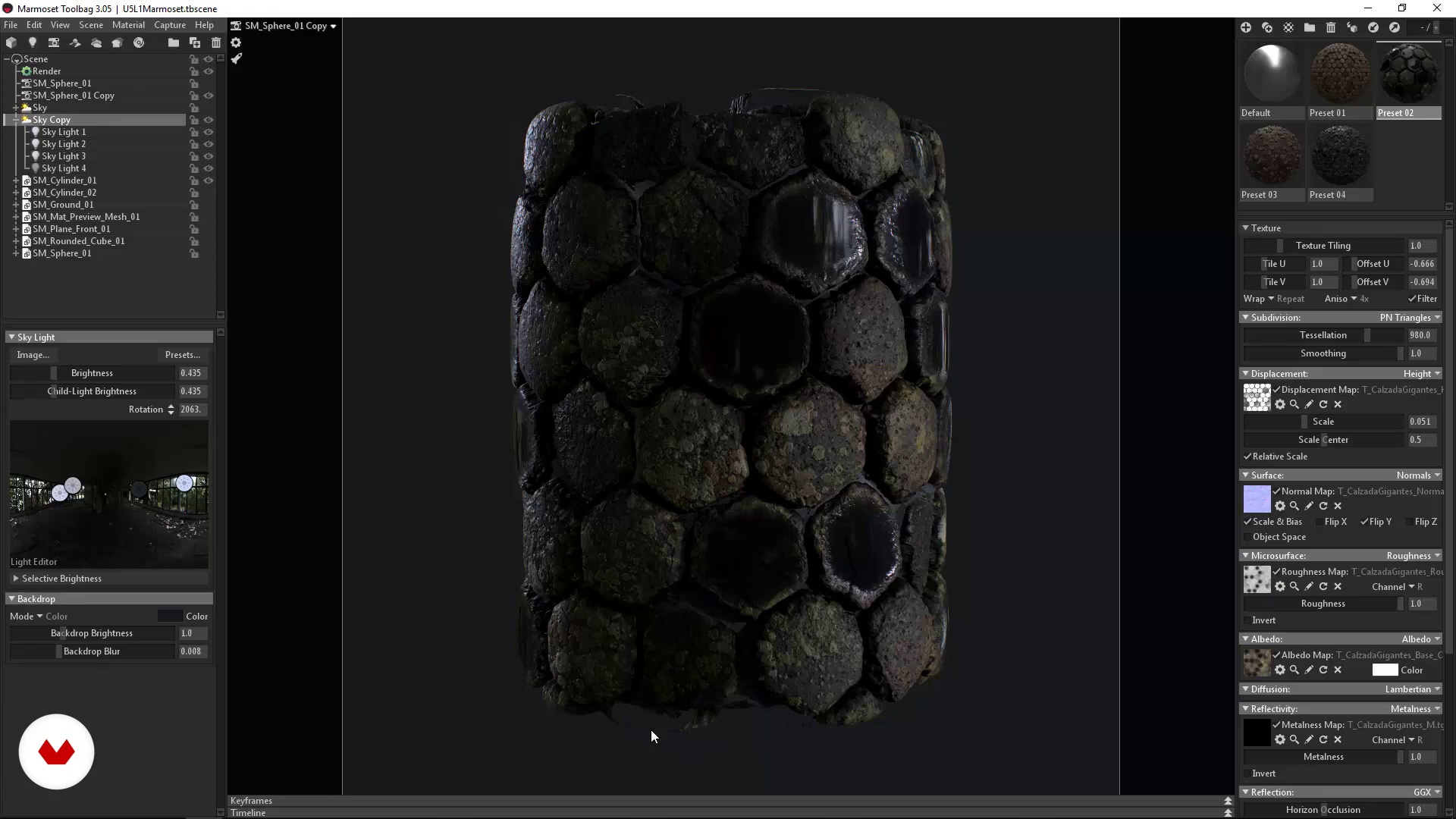 marmoset toolbag 3 generate material color