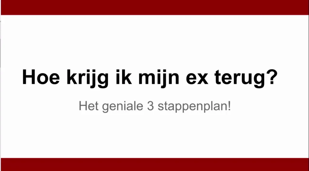 Hoe Krijg Ik Mijn Ex Terug: Het Geniale 3 Stappenplan + 12 Tips Hoe Krijg Ik Mijn Ex Terug: Het Geniale 3 Stappenplan + 12 Tips