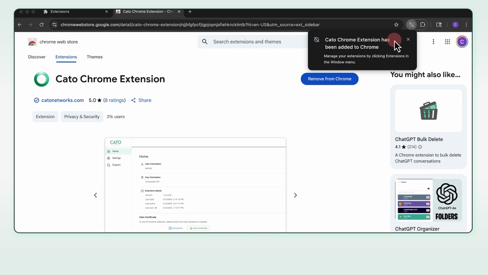 Secure BYOD Access in Under 2 Minutes with the Cato Browser Extension