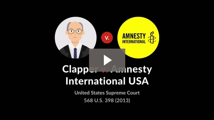 Clapper v. Amnesty International USA