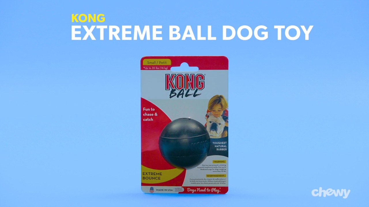 bounce Toughest toy balls KONG KONG Extreme Ball Hard Rubber for Dogs S or M/L 
