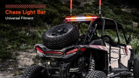CAZLEDTBL6528 - Off Road LED Chase Light Bar w/ Brake Light Turn Signals Reverse Light and 8 Flash Modes