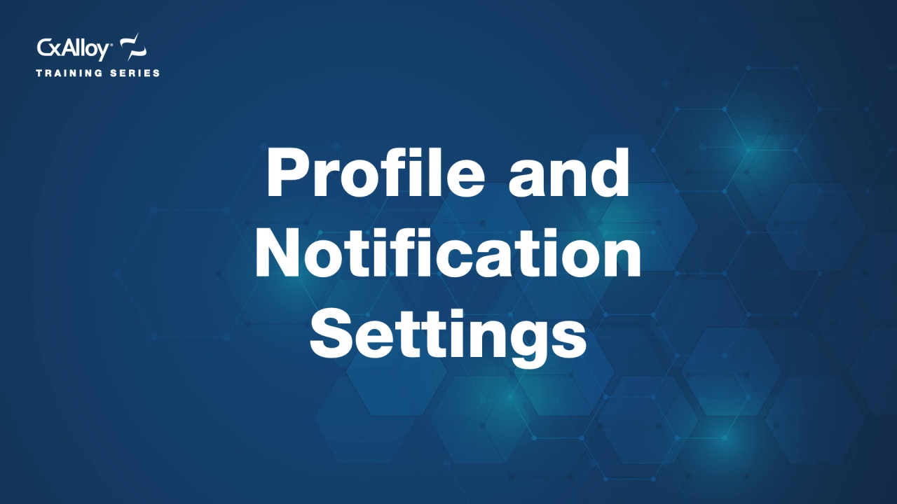 Profile and Notifications Settings