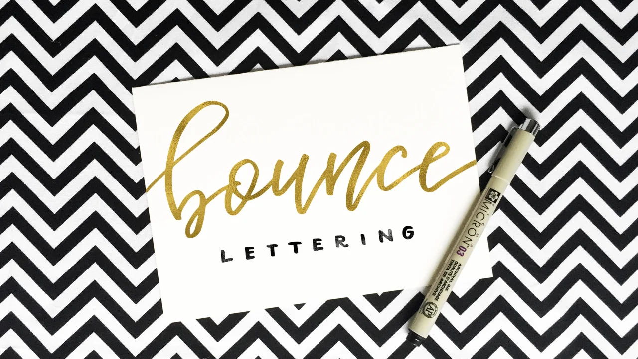 Brushlettering Tutorial Part 5: Bouncing the letters 