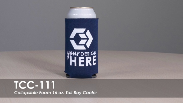 Custom Printed 16 oz. Tall Boy Can Coolers