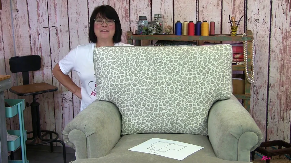 How to Make a Knife Edge Back T-Cushion - Kim's Upholstery