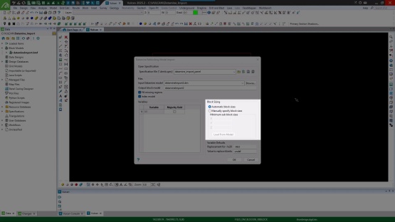 How to import a Datamine block model