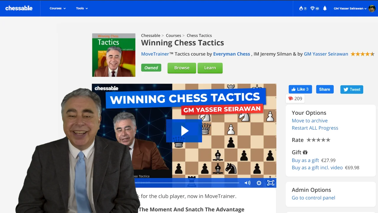 The Skewer Tactic explained by a Grandmaster!