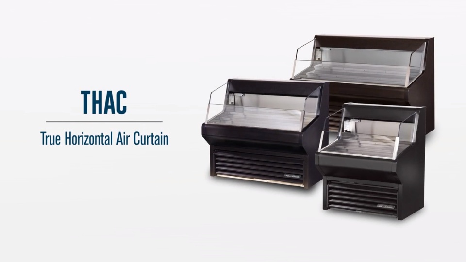 True Thac 36dg Ld Horizontal Air Curtain Dry Goods Refrigerated