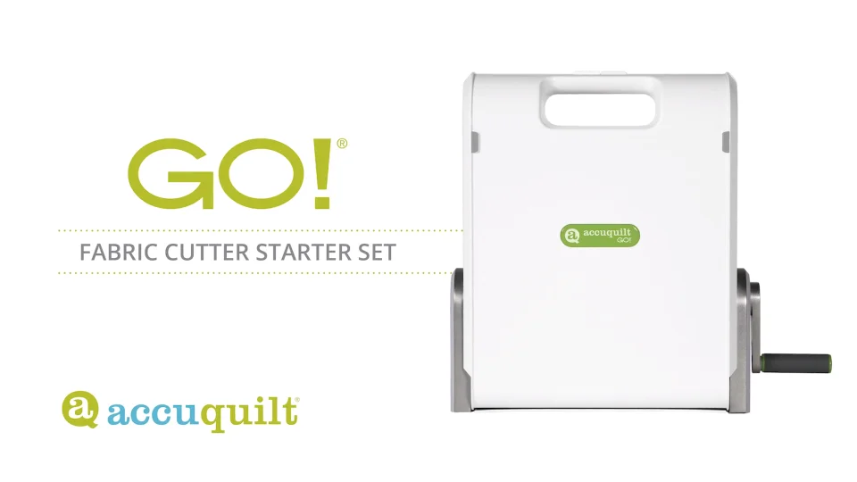 AccuQuilt Go 55100 Fabric Cutter Quilt System Starter Set